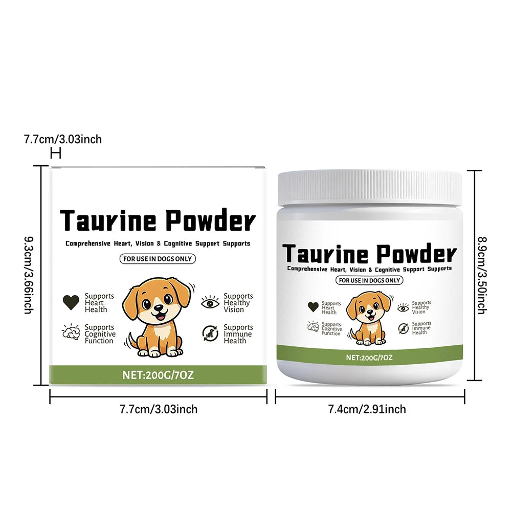Suplemento suave de taurina canina para el cuidado diario. Apoyo nutricional diario esencial. Apoyo para un envejecimiento saludable.