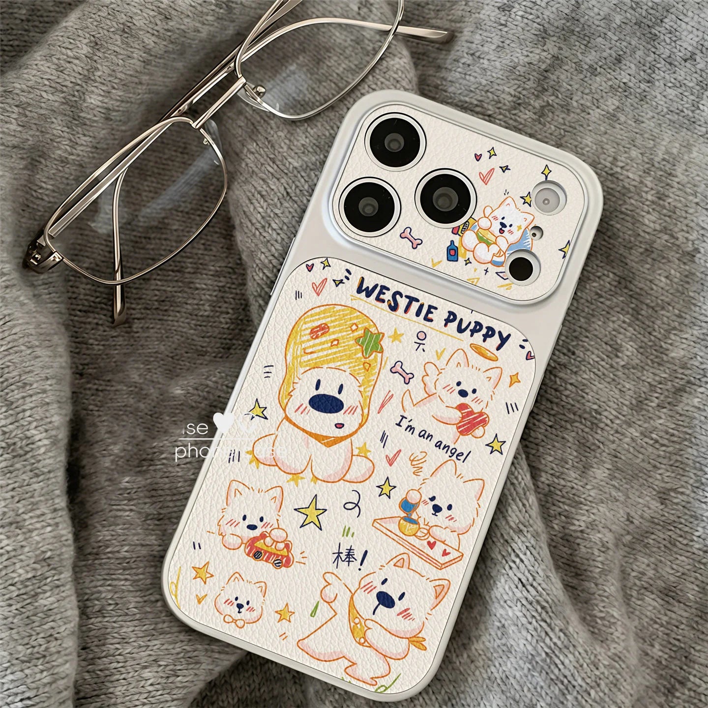 Interesante Estuche para teléfono con graffiti de perro bien educado para iPhone 17 AIR 16 15 14 13 PRO MAX PLUS, cubierta antipolvo y anticaídas