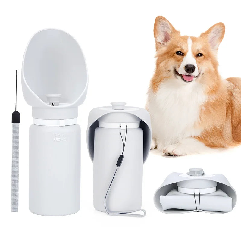 Nuevo vaso de agua de silicona para perros, portátil para exteriores, hervidor plegable de viaje, fuente de agua para perros, suministros para mascotas