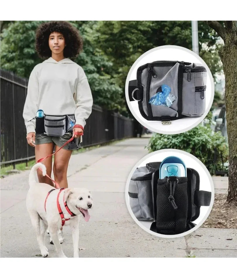 Dog Treat Pouch for Training Outdoor Dog Treat Pouch Training Feeding Bag Large Capacity Pet Trainer Reward Waist Bag Dog Supply