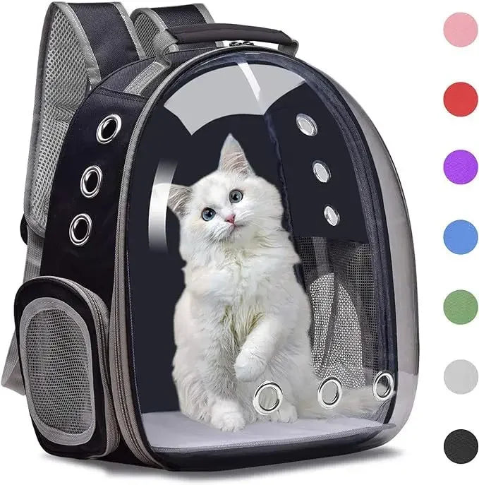 Sac à dos ventilé pour animaux de compagnie, homologué pour le transport aérien, idéal pour les petits et moyens chiens et chats, type capsule spatiale, randonnée