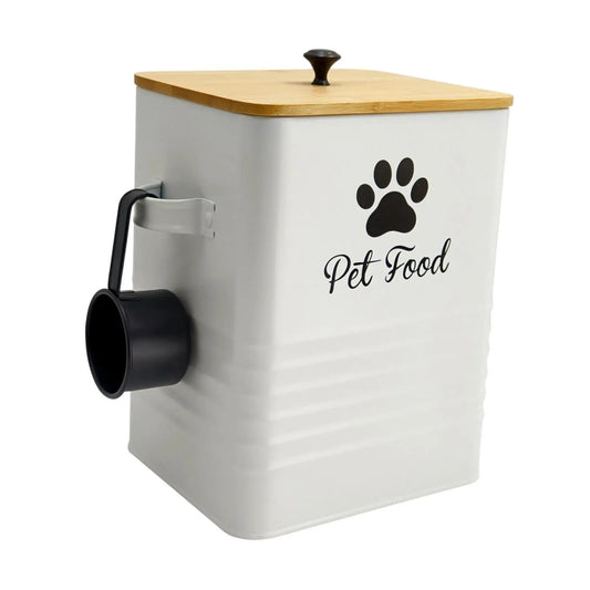 Recipiente Hermético para Ração de Animais de Estimação, à Prova de Umidade, Pote para Petiscos de Cachorro, Organizador de Grande Capacidade para Ração de Cães e Gatos na Área de Alimentação