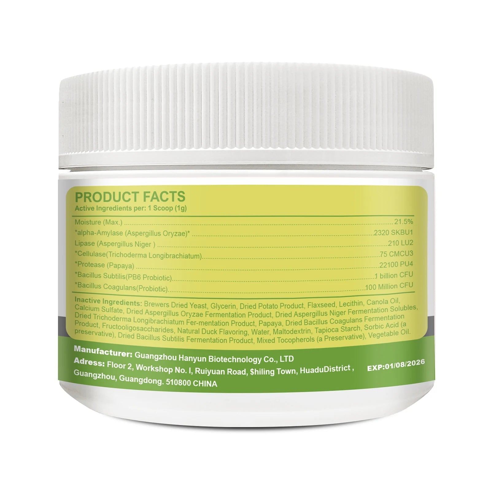 Dog Probiotic Powder Supplement - Supports Digestive Health&Relieves Diarrhea,Boosts Immune System for Puppy Adult Senior Dogs Happy Tails Pet Shop Store