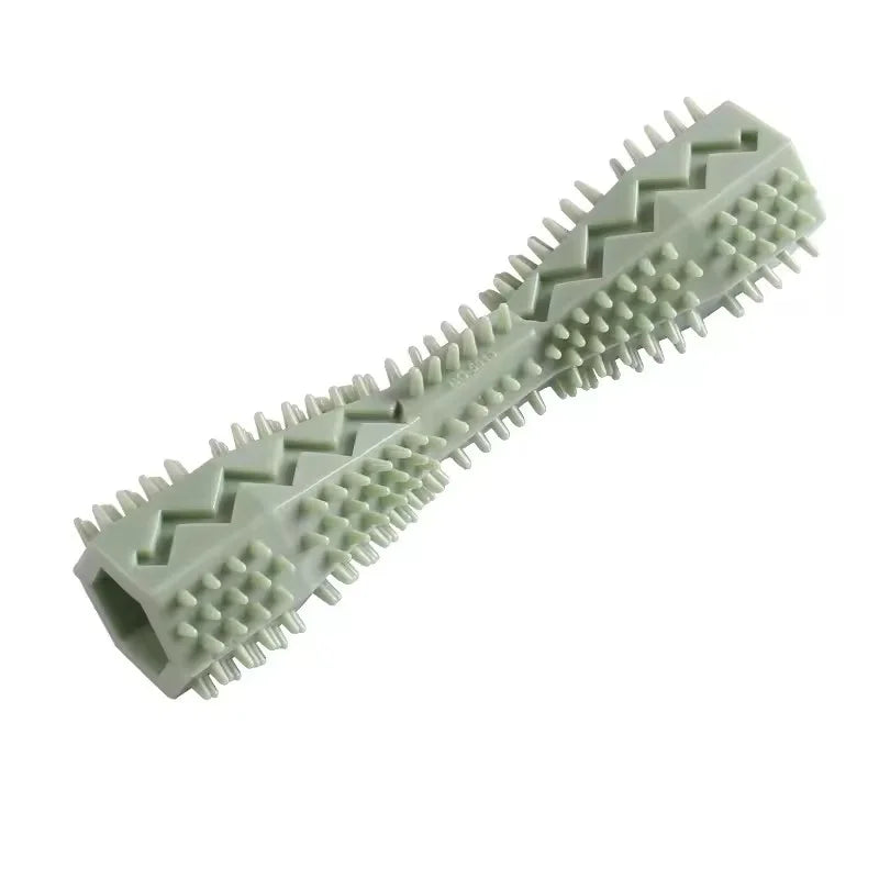 Interactive Leakage Food Pet Toy Hexagonal Shape Dog Cat Molar Stick Tough Chew Toy For Teeth Cleaning Boredom Relief Pet Suppy