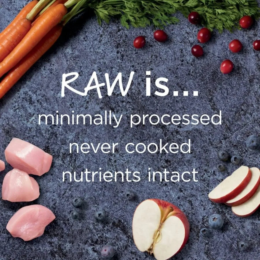 Croquettes naturelles Raw Boost pour chiens, avec morceaux lyophilisés, riches en protéines et sans céréales-Véritable poulet, sac de 4, 5 kg
