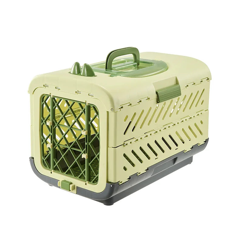 Bolsa de transporte dobrável para animais de estimação aprovada por companhias aéreas, grande, portátil, para cães e gatos, caixa de viagem, pronta para carro, mochila de transporte para cães e animais de estimação