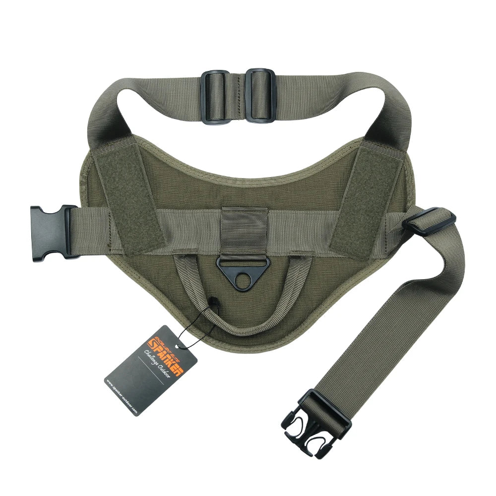 Harnais tactique pour chien avec poignée, gilet de randonnée et d'entraînement, accessoires pour chiens de taille moyenne à grande, harnais de sécurité et confortable. 