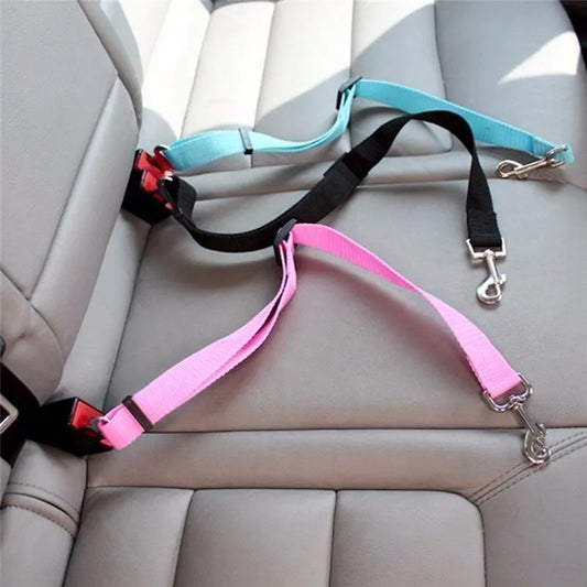 Cinto de Segurança para Carro para Gatos Acessórios para Cães Coleira Ajustável Cinto de Segurança para Viagem Clipe Pequeno Médio Coleira para Filhotes Itens para Animais de Estimação Coleira para Cães