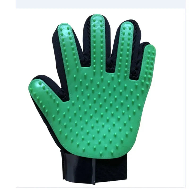 Pet Glove Cat Grooming Glove Cat Hair Deshedding Brush Gloves Dog Comb for Cats Bath Hair Remover Clean Massage Brush For Animal Happy Tails Pet Shop Store