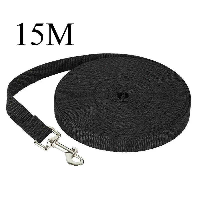 Correa de entrenamiento para perros, cinturón de paseo, cordón largo, cuerda de protección para perros, adecuada para perros pequeños y grandes, correa de 1.5-50M