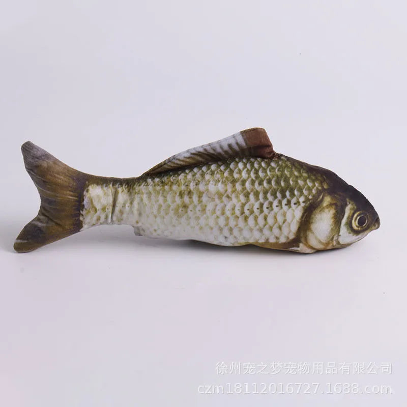 Novos Brinquedos de Simulação para Gatos em Forma de Peixe, Brinquedo de Pelúcia Macio com Erva-do-Gato, Brinquedos Interativos para Gatos, Presentes Engraçados, Boneco em 3D em Forma de Peixe, Suprimentos para Animais de Estimação