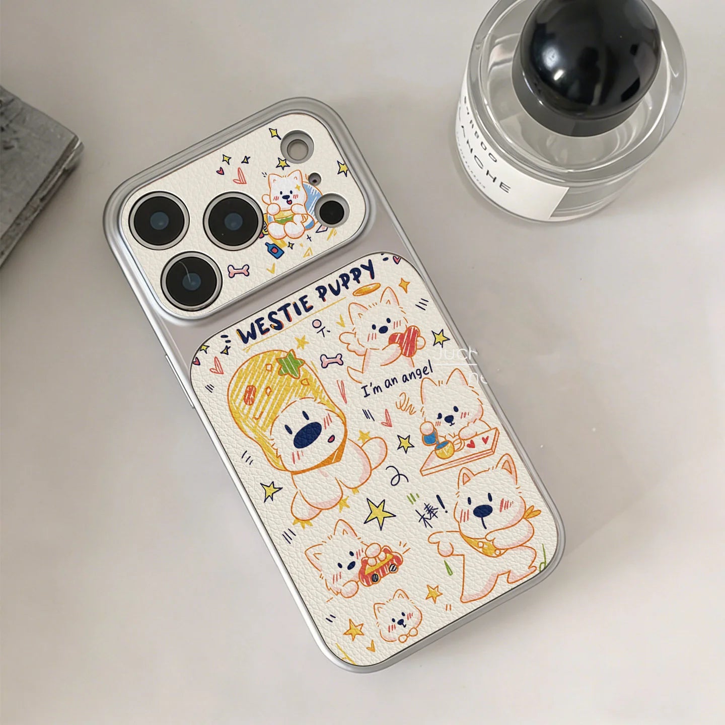 Interesante Estuche para teléfono con graffiti de perro bien educado para iPhone 17 AIR 16 15 14 13 PRO MAX PLUS, cubierta antipolvo y anticaídas