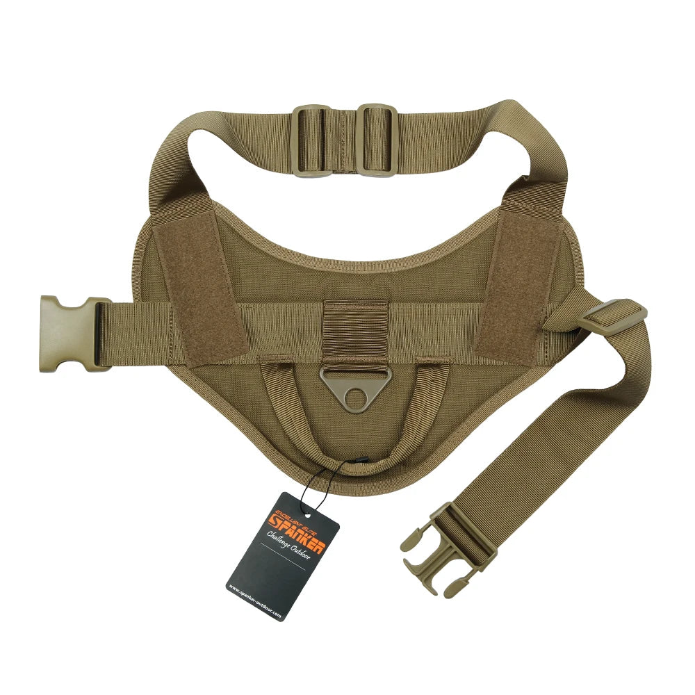Harnais tactique pour chien avec poignée, gilet de randonnée et d'entraînement, accessoires pour chiens de taille moyenne à grande, harnais de sécurité et confortable. 
